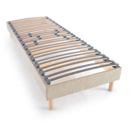 Sommier Lattes Tissu D Co Matelas No Stress