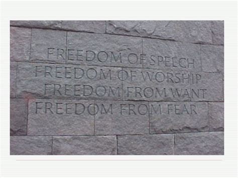 Four Freedoms FDR Speech PPT