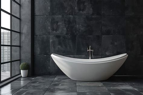 modern minimalist black bathroom design  photo rawpixel