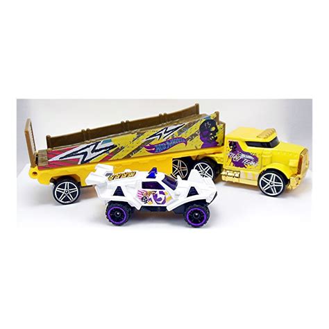 Set Camion Si Masina Hot Wheels