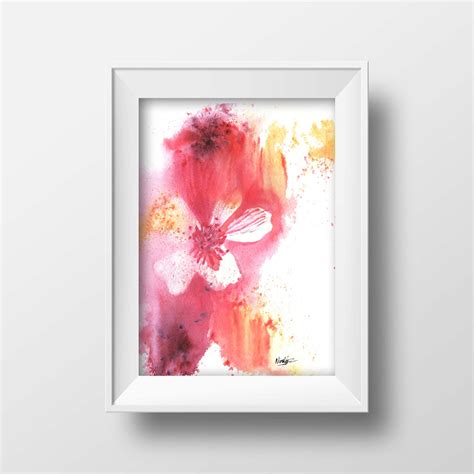 Printable Art Watercolor Flower Print Printable Art Decor - Etsy