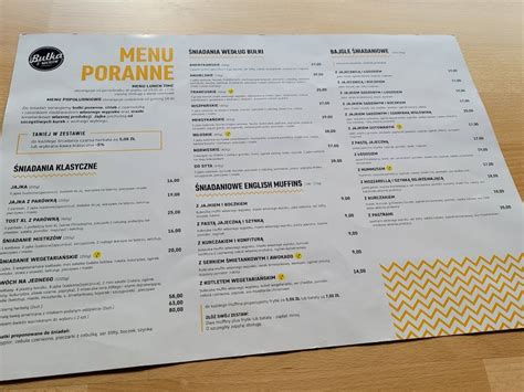 Menu At Bu Ka Z Mas Em Fast Food Bialystok