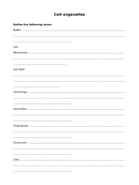 Organelle Function Types & Importance - Video & Lesson ... Doc Template ...