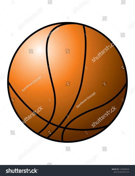 Classic Vector Orange Basketball Ball Stock Vector Royalty Free