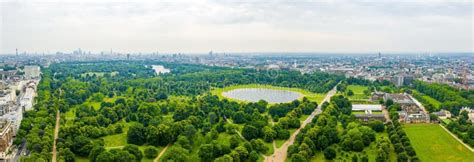 Beautiful Aerial View of the Hyde Park in London Stock Image - Image of ...