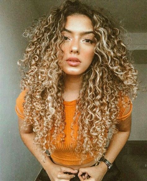 Cabelo Cacheado Loiro Curly Hair Cabelos Cacheados Luzes