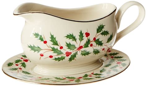 lenox holiday gravy boat with stand,ivory - Walmart.com