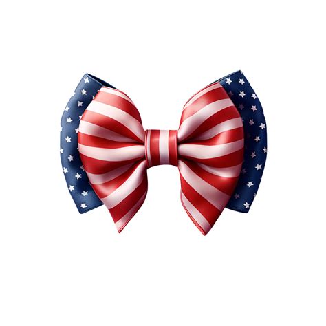 Patriotic Bow Watercolor Clipart 24637758 PNG