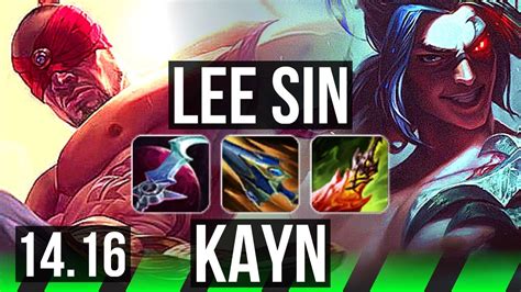 Lee Sin Vs Kayn Jgl Legendary Games Br Grandmaster