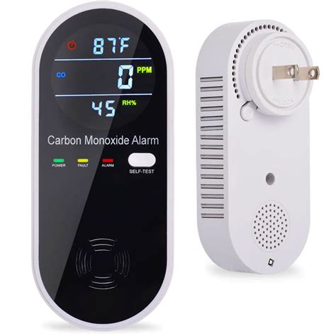 Carbon Monoxide Detector Plug In Wall WESHLGD Portable Carbon Monoxide