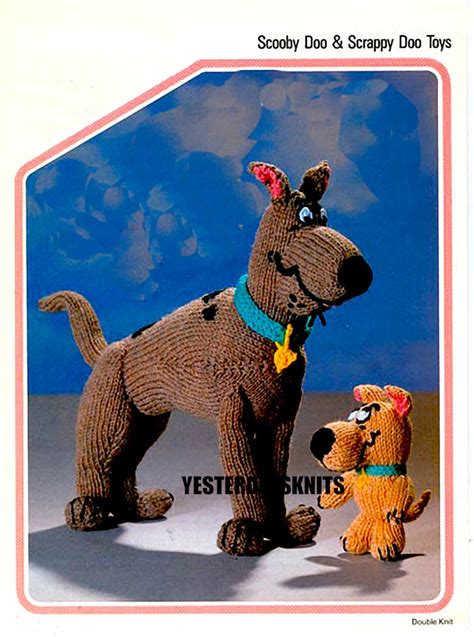 Scooby Doo and Scrappy Doo Toy Knitting Pattern in DK Yarn - Etsy