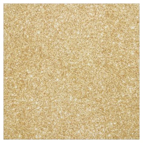 Elegant Faux Gold Glitter Fabric Zazzle