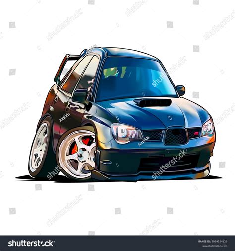 Drag Race Car Illustration Cartoon Style Stock Vector (Royalty Free ...