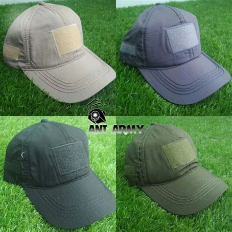 Ant Topi Tactical Velcro Perekat Ripstok Topi Tactical Pria Army