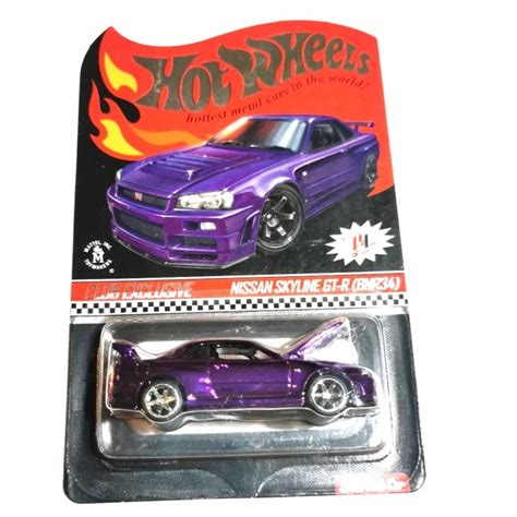 Ungu Hot Wheels Rlc Nissan Skyline Gt R R Bnr Purple Open Hood Hotwheels Shopee Malaysia