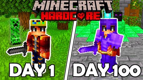 I Survived For Days In Hardcore Minecraft Youtube