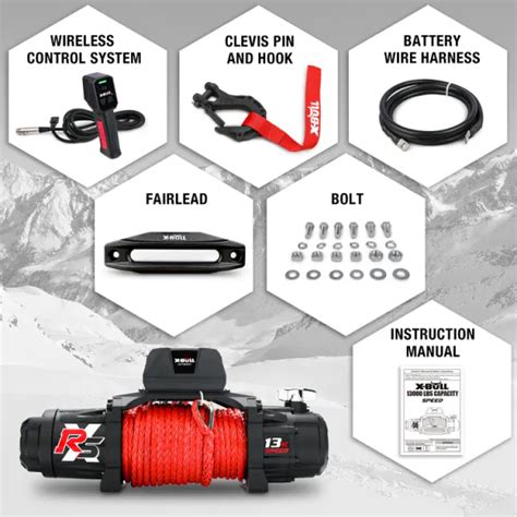 Dropship X Bull Winch Lb Load Capacity Electric Winch V Dc