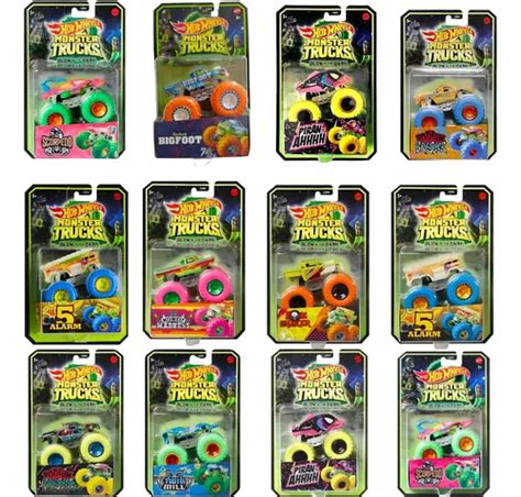 Hot Wheels Monster Trucks Glow In The Dark Brilha No Escuro Frete grátis