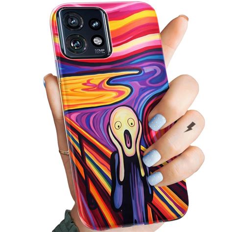 Etui Do Motorola Edge Pro Wzory Krzyk Munch Edvard Scream Obudowa