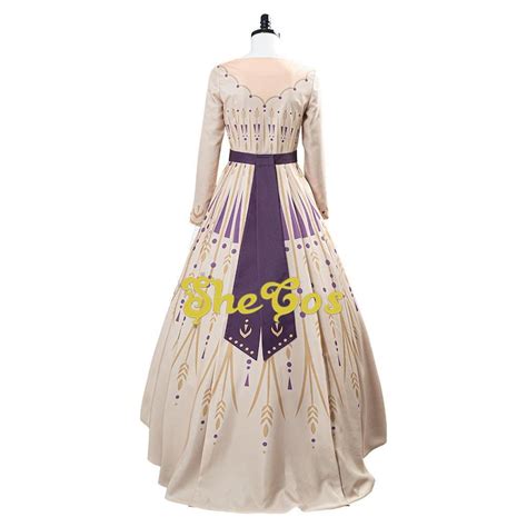 Frozen 2 Anna Queen Printed Dress Anna Cosplay Costume With Etsy