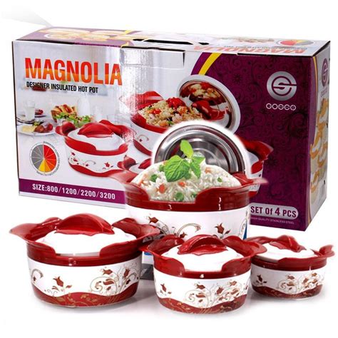 Jual Magnolia Hot Pot Set Is Food Warmer Tempat Makanan Insulated Termos Shopee Indonesia