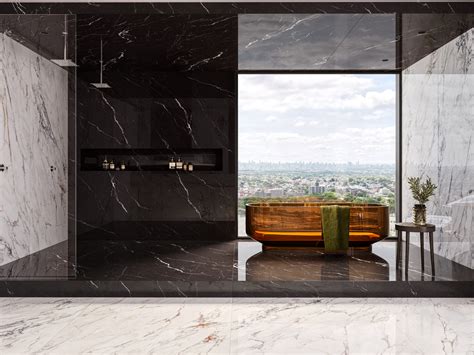 PORCELANATO LM NERO MARQUINA MC 120X250 R ROCA