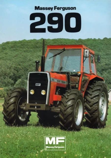 PROSPECTUS PROSPECT TRACTEUR Tractor Massey Ferguson MF 290 2 Pages A