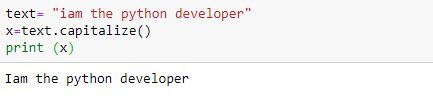 Capitalize Method In Python String Module I2tutorials