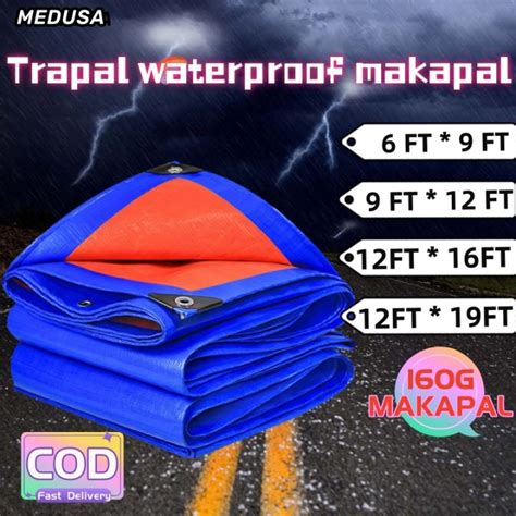 Makapal Trapal Waterproof Makapal Heavy Duty Lona Tolda Makapal