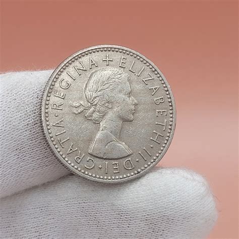 Vintage 1956 Elizabeth II Shilling Coin - Etsy