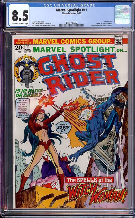 Marvel Spotlight Cgc Ow W Auction Pedigree Comics