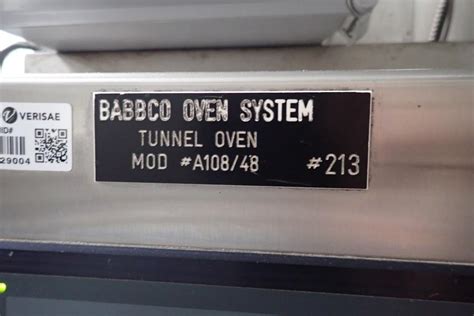 Babbco Direct Fired Tunnel Oven