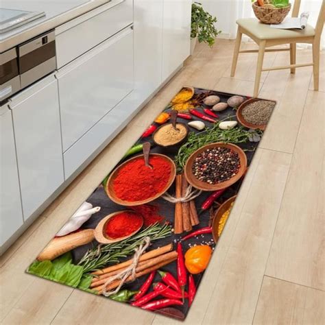 Tapis De Cuisine Assaisonnement X Cm Tapis Cuisine Devant Evier