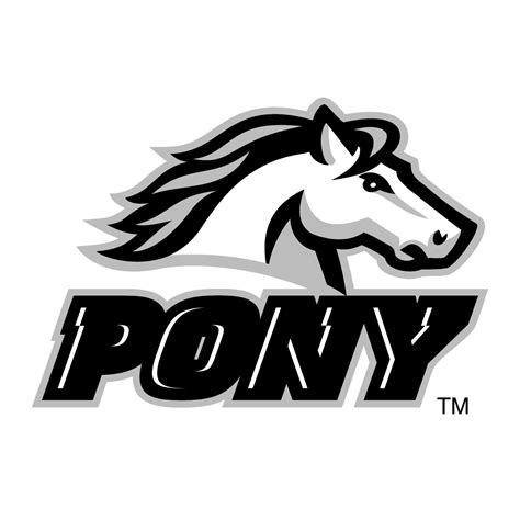 Pony Logo Black And White Brands Logos