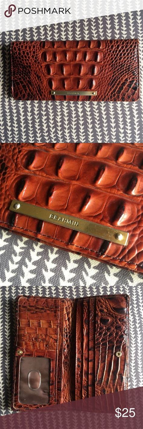 Brahmin Ady Wallet Melbourne Brahmin Embossed Leather Wallet