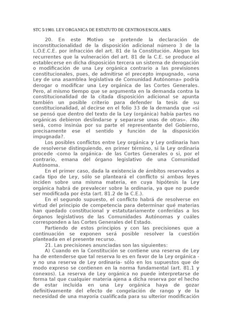 Material Practica 6 Ejercicios De Derecho Constitucional Docsity