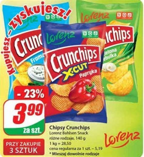 Promocja Chipsy Zielona Cebulka Crunchips W Dino