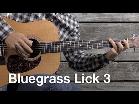 Bluegrass Lick 3 In G Guitar Lesson Bluegrasslicks YouTube