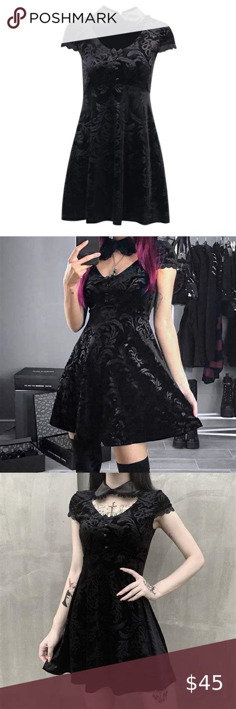 Gothic Jacquard Velvet Dolls Kill Killstar Dress Killstar Dress