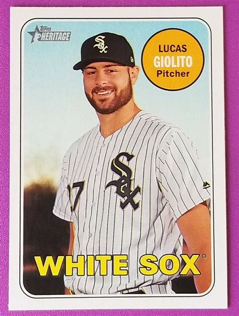 Topps Heritage Lucas Giolito For Sale Online Ebay