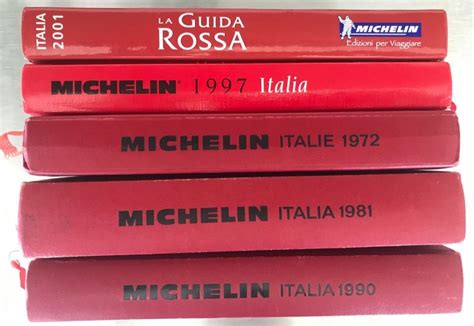 Guide Rouge Michelin Italie Collector 1972 1981 1990 1997 Kaufen