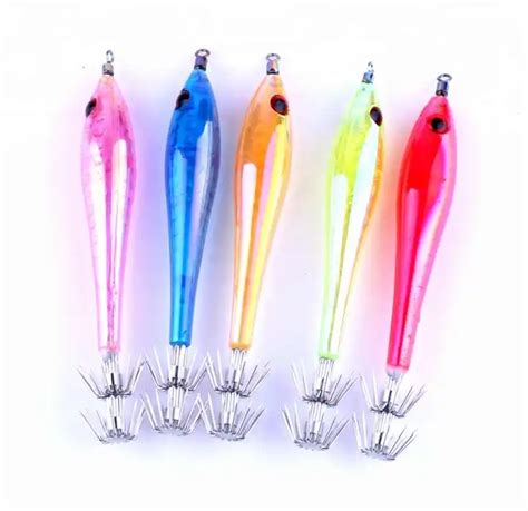 Luminous Fishing Octopus Squid Shrimp Jig Lure Squid Jig Hook Mm G