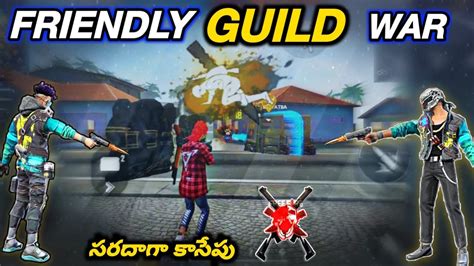 Free Fire Guild War Friendly Guild War Hello Telugu Gamers YouTube