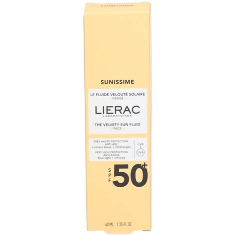 Lierac Sunissime Beschermende Fluide Gelaat Spf Ml Farmaline