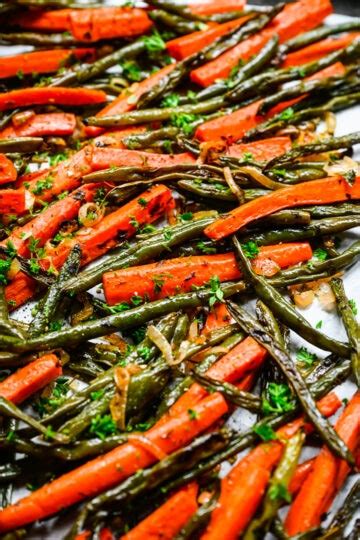 Roasted Green Beans And Carrots Crowded Kitchen