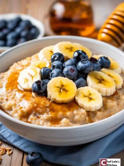 Easy Hearty Breakfast Oatmeal Porridge - Chef Lola's Kitchen