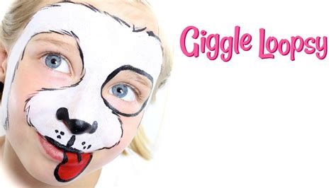 Puppy Dog Face Paint Tutorial By Giggle Loopsy Youtube