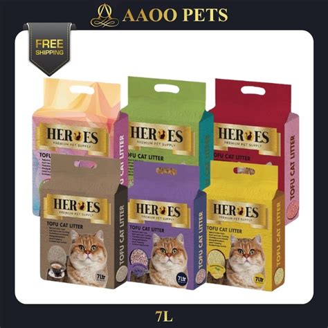 Heroes Tofu Cat Litter L Mr Bean Premium Super Clumping Natural Cat