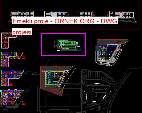 Proje Sitesi Emekli Proje Autocad Projesi