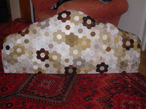 An Upcycled Double Bed Headboard Recovered With Patchwork I